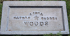 George, Nathan and Leona Woods Tombstone